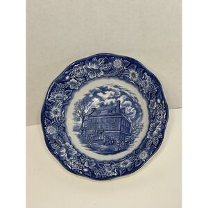 Vintage Liberty Blue Serving Bowl Staffordshire Ironstone ,Made In England